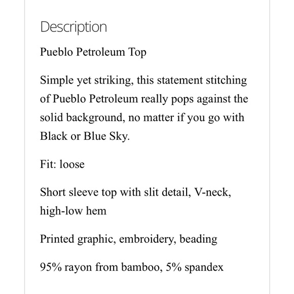 Double D Ranch Pueblo Petroleum Embroidered Beaded Graphic Tee sz M - Picture 5 of 12